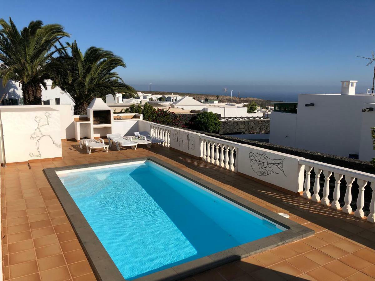 Casa Tranquila Con Vistas En La Colina De Tias Villa Luaran gambar