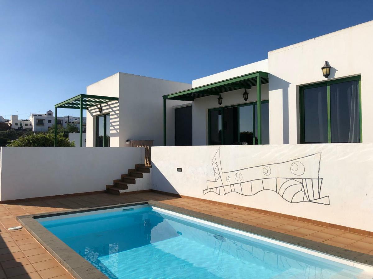 Casa Tranquila Con Vistas En La Colina De Tias Villa Luaran gambar